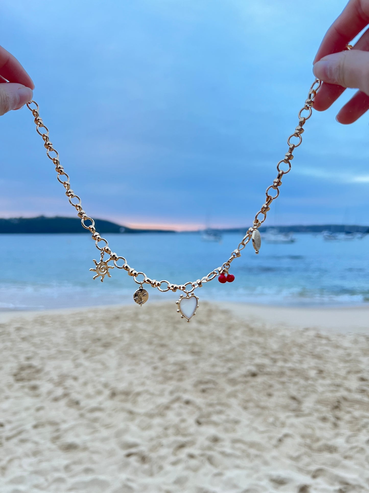 JoeyJewelry Designer Necklace – 18K Gold PVD Plated Stainless Steel | Elegant & Durable